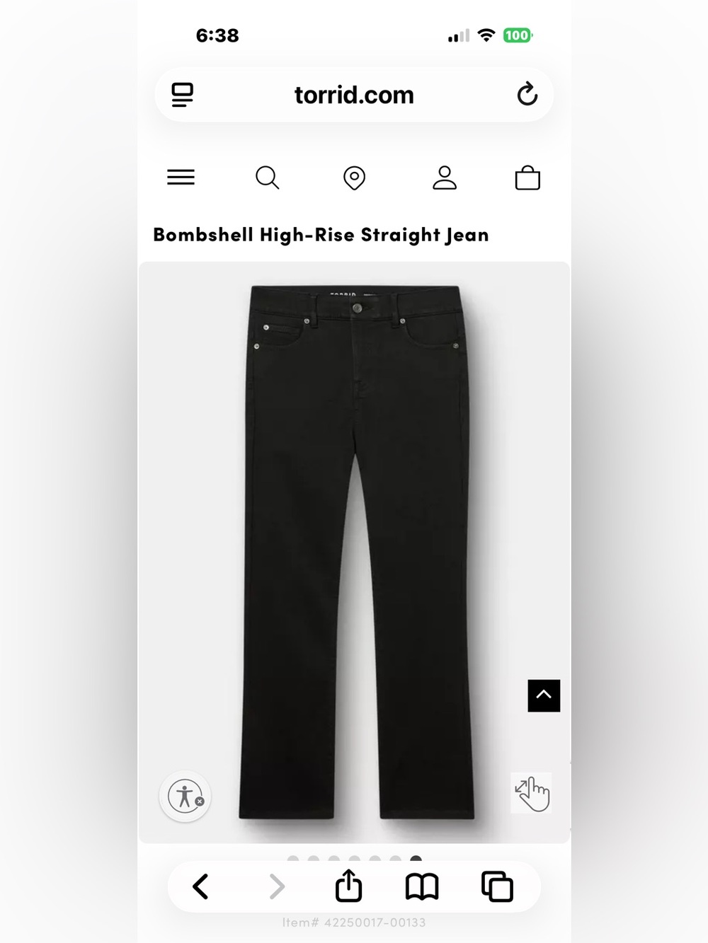 torrid women’s Bombshell High-Rise Jeans in Black